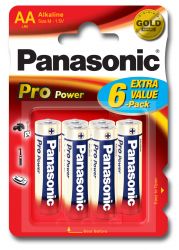 Paquet de 6 Piles AA Panasonic Pro